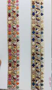 Tissu de dentelle brodée décorative pour robe, dentelle florale pour la décoration de vêtements, fabricant de textiles. - Product Image 4