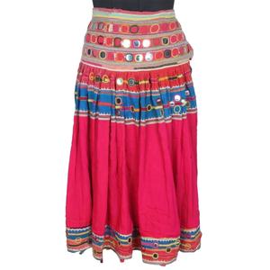 Banajara กระโปรงยาวผ้าฝ้ายสไตล์โบฮีเมียนปักลายสำหรับผู้หญิงกระโปรงยาวสไตล์ยิปซีผ้าลีเฮนกาปักเลื่อมสำหรับฤดูร้อนสไตล์โบโฮไซส์ใหญ่พิเศษ - Product Image 2