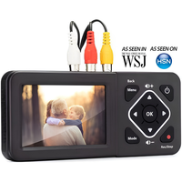 Convertidor de VHS a Video Digital con Pantalla LCD de 3.5 Pulgadas, Entrada RCA AV, Grabación MP4, Parada Automática y Función de Pausa para VCR