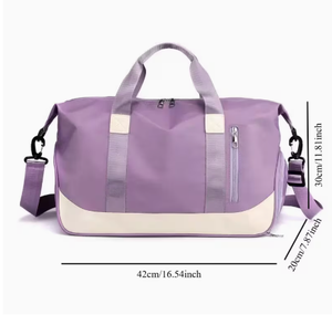 Multi Compartment <b>Corduroy</b> Zipper Closure Gym Duffel Travel <b>Bag</b> for Fitness Training and Outdoor Use - Product Image 3
