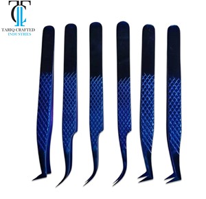 Pinces à cils ergonomiques antidérapantes, outils de précision pour la pose et l'isolation individuelle des cils - Product Image 5