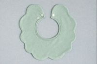 Bavoir unisexe JALBEBE pour bébé, en coton doux, simple couche, forme fleur, avec bouton-pression, écologique et antibactérien
