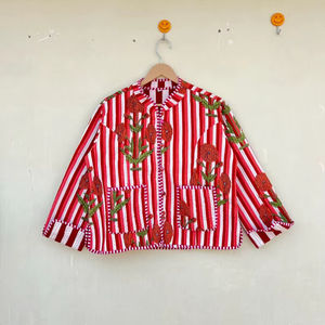 Chaqueta de Invierno India Hecha a Mano 100% Algodón Ecológico, Acolchada, Antiarrugas, Transpirable, de Secado Rápido, con Bolsillo Delantero, Corte Regular - Product Image 1