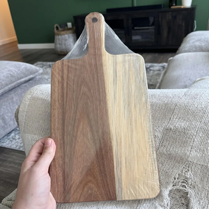 Vintage Style Wood Chopping Board With Handle Natural Wood Cutting Block Eco Friendly Home Decor <b>Kitchenware</b> Chopping Block - Product Image 4