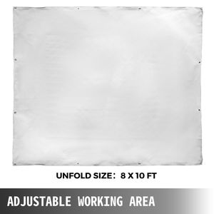 Tappeto ignifugo portatile in fibra di vetro bianco 8 x 10 piedi, ignifugo al 100% per saldatura - Product Image 4