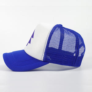 Casquette plate en maille avec logo brodé personnalisé OEM, casquette de baseball en éponge SNAPBACK - Product Image 5