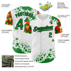 Camisetas de Béisbol Personalizadas Impresas para Adultos, de Secado Rápido, Transpirables, de Malla 100% Poliéster, con Botones, Nombre del Equipo/Club Profesional - Product Image 2