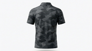 Polos transpirables para hombre con logo personalizado impreso, corte holgado / Polos lisos de manga corta de alta calidad para hombre - Product Image 2