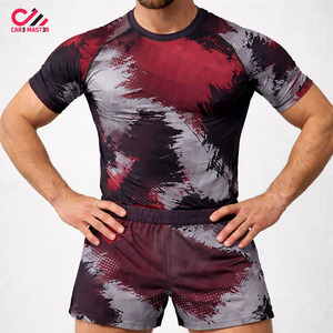 Conjunto de 2 Piezas de Ropa Deportiva de Compresión para Hombre, Camuflaje, Secado Rápido, Estampado a Color, Camiseta de Manga Larga y Pantalones - Product Image 2