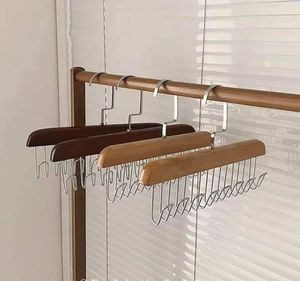 Wooden Clothing Hangers With Stainless Steel Hooks Non-Slip <b>Coat</b> Suit Organizer For Closet Minimalist Design - Product Image 3