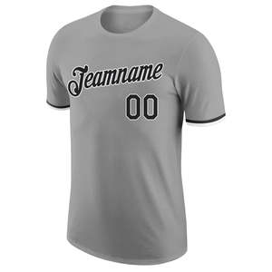 เสื้อเบสบอลสีเทาสำหรับทุกเพศ รุ่นซัมเมอร์สเปเชียล แบบสั่งทำพิเศษสำหรับทีม พร้อมปักชื่อและหมายเลข แห้งเร็ว รับผลิตแบบ OEM ODM เสื้อผู้ชาย - Product Image 3