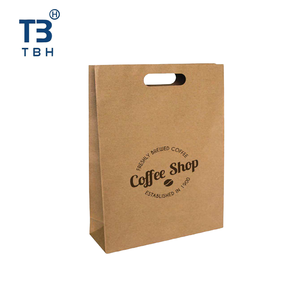 Sac en papier de qualité supérieure avec poignée en D, 280x280x150mm, idéal pour les commerçants, les emballages et les fournisseurs de dropshipping. - Product Image 4