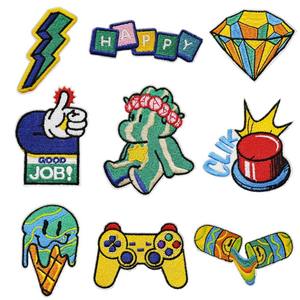 Factory OEM Personalized Embroidered <b>Patches</b> for Clothing Jackets Jeans Hats Caps Bags Custom Logo Iron <b>On</b> <b>Sew</b> <b>On</b> Hook Loop - Product Image 1