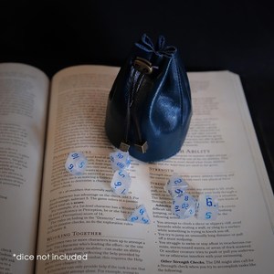 Bolsa de Dados de Cuero D20 con Relieve, Hecha a Mano, de Lujo, con Cordón, para Joyería, para Juegos de Mesa RPG, Regalo - Product Image 5