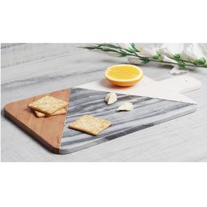 Planche à découper pour la cuisine à domicile, en bois et en marbre, forme personnalisée, planche à découper en bois de fruit, objet décoratif - Product Image 2