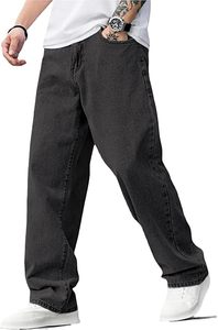 Vaqueros anchos de mezclilla Vanguard para hombre, estilo Y2K, streetwear vintage, pantalones de mezclilla de pierna ancha, holgados, hip hop, skater, carpintero 2026 - Product Image 6