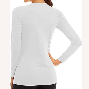 Jersey personalizado para mujer, secado rápido, estiramiento de 4 vías, que absorbe la humedad, MOQ bajo, camiseta suelta de algodón para Yoga, camiseta de Bádminton - Product Image 3