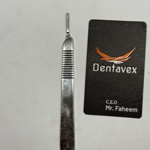 Dentavex Surgical Scalpel Blades and Handle Set Stainless Steel Carbon Steel Sterile Reusable Medical Cutting <b>Instrument</b> Kit - Product Image 4