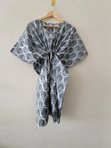 Exquisito Kimono Estampado con Diseño Floral, 100% Algodón, para Mujer, Verano, Transpirable, Ecológico, Cuello en V, Estilo Boho, Ropa de Estar por Casa - Product Image 2