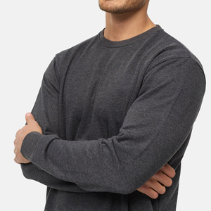 Sweat-shirt à col rond surdimensionné pour homme, 500 GSM, 100% coton, épaules tombantes, appliqué brodé personnalisé, French Terry - Product Image 4