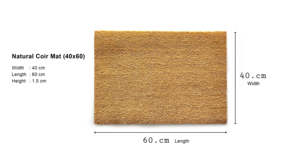 PVC Backed Coco Coir Tufted <b>Machine</b> Made Solid Color Non-Slip Door Mat for Home & Hotel Use - Product Image 3