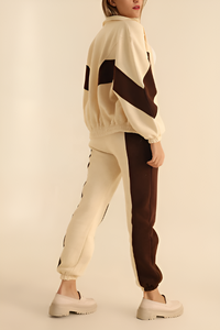 Elegantes Conjuntos Deportivos de Secado Rápido con Cremallera para Mujer, Sudadera con Capucha para Entrenamiento Deportivo de Invierno con Cinturón y Decoración de Tiras, Diseño Liso - Product Image 2