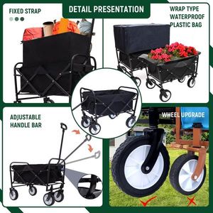 Carrello Pieghevole Portatile 3-in-1 Multiuso, Robusto e Richiudibile per Spiaggia, Campeggio e Spesa - Product Image 5