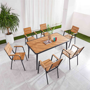 Table à manger rectangulaire moderne en bois massif, écologique, style contemporain minimaliste, 4 places, meubles de salle à manger pour la maison - Product Image 3