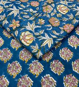 Tissu indien 100 % coton imprimé à la main, unique et magnifique, idéal pour la mode féminine et l'artisanat (vente en gros) - Product Image 1