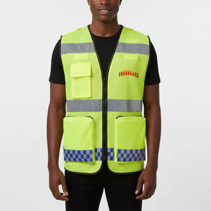 YOURBRAND Gilet de sécurité réfléchissant haute visibilité pour homme avec poches, vêtement de travail en maille - Product Image 1