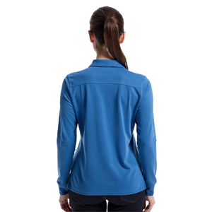 Polo uni pour femme 100% coton polyester à manches courtes, col rabattu, chemise de golf pour femme - Product Image 6
