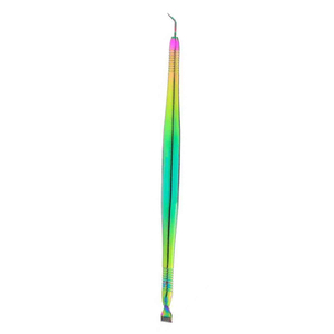 Bâtonnet de séparation et racloir rainuré pour rehaussement de cils, double tête de précision, en acier inoxydable, multicolore, végétalien, pour lamination des cils, vente en gros - Product Image 4