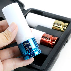 ชุดซ็อกเก็ตหกเหลี่ยมโครเมียม 1/2 นิ้ว CR-MO สำหรับงานกระแทก 3 ชิ้น พร้อมอะแดปเตอร์ DIY OEM ผลิตในไต้หวัน สำหรับซ่อมรถยนต์ บรรจุในกล่องพลาสติกขึ้นรูป - Product Image 3