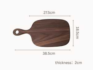 Planche à découper rectangulaire en bois au design classique, antibactérienne, durable, compatible lave-vaisselle, pour la maison et les professionnels, par UO INDIA - Product Image 2