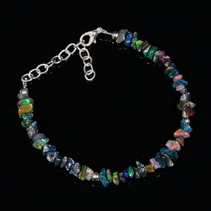 Pulsera de Ópalo Negro Etíope Natural en Bruto, Joyería de Piedras Preciosas sin Cortar, Venta al por Mayor, Suministro a Granel - Product Image 4