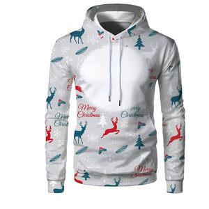 Sudaderas con Capucha Sublimadas al por Mayor de Fábrica, Sudaderas con Capucha de Gran Gramaje con Estampado Completo, Sudaderas con Capucha Sublimadas Personalizadas con Hombros Caídos - Product Image 3
