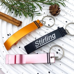 Porte-clés ouvre-bouteille en métal avec logo personnalisé - Product Image 1