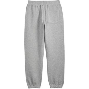 Pantalones Deportivos Clásicos para Hombre en Gris Jaspeado, Mezcla de Felpa, Ecológicos, Transpirables, Ligeros, para Invierno, Cintura Elástica con Cordón Ajustable - Product Image 3