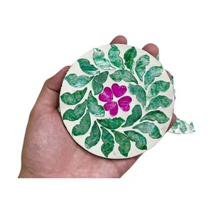 Elegant Shell Inlay <b>Drink</b> <b>Coasters</b> for Home Decor - Product Image 2