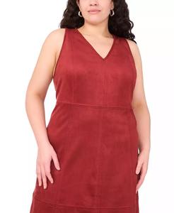 Taglie forti senza maniche abito Midi con scollo a V | Vince Camuto - Product Image 3