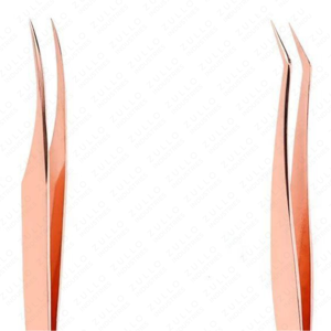 Rose Gold Eyelash Tweezers Set Stainless Steel Curved Straight Isolation Volume Lash Extension Professional <b>Tools</b> Kit - Product Image 5