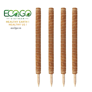 Juego de 4 Postes de Musgo de Coco Biodegradables |   Varillas de Soporte para Plantas de Fibra de Coco de Tamaño Personalizado para Plantas Trepadoras - Product Image 1