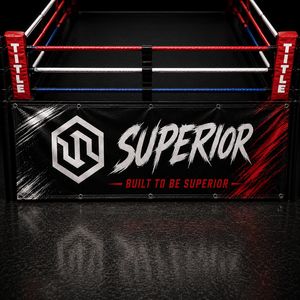 Promotional Boxing Ring Side Skirt <b>Banner</b> for Sports Venues and Events Premium Quality <b>Banners</b> By Superior international - Product Image 1