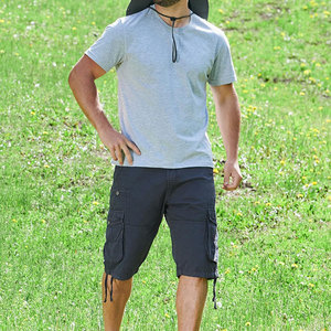 Wholesale Cheap Price Men's Cargo Shorts Basics Cotton Blend <b>Material</b> Multiple Pockets Lightweight Top Design Men's Cargo Shorts - Product Image 6