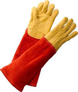 Guantes de soldadura multitarea, guantes de soldadura de piel de vaca, guantes de soldadura de alta calidad, guantes de soldadura resistentes al calor, guantes de seguridad - Product Image 2