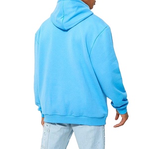 เสื้อฮู้ดดี้พรีเมียมคุณภาพสูง ระบายอากาศได้ดี ดีไซน์ใหม่ สีพื้น ผ้าฝ้ายสั่งทำพิเศษ ทรงโอเวอร์ไซส์ รุ่น 2026 สำหรับผู้ชาย - Product Image 2