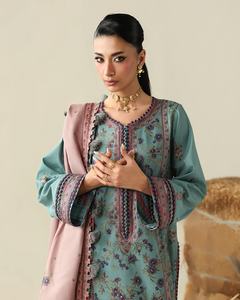 ชุดเดรสลำลองคุณภาพพรีเมียมสำหรับผู้หญิงชาวปากีสถานและอินเดีย คอลเลคชั่นใหม่ปี 2026 ชุดซัลวาร์ คามีซ ผ้าลอน ODM 2046 - Product Image 5