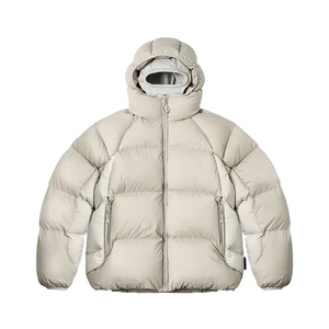 Veste d'hiver personnalisée en duvet d'oie pour homme, veste matelassée chaude avec fermeture éclair intégrale, veste matelassée pour homme - Product Image 2