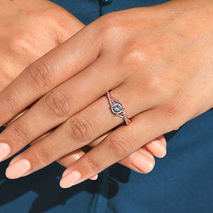 Bague en diamants portugais et ronds certifiés IGI de 1,00 à 5,00 carats avec bande pavée pour femmes, bijoux en or 10K/14K/18K /PT950 /S925 - Product Image 2