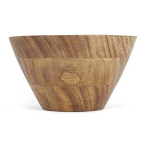 Bols de service en bois d'acacia pour la cuisine et la table à manger, bols décoratifs en bois imprimés, bols pour collations et desserts, imprimé floral vert - Product Image 3